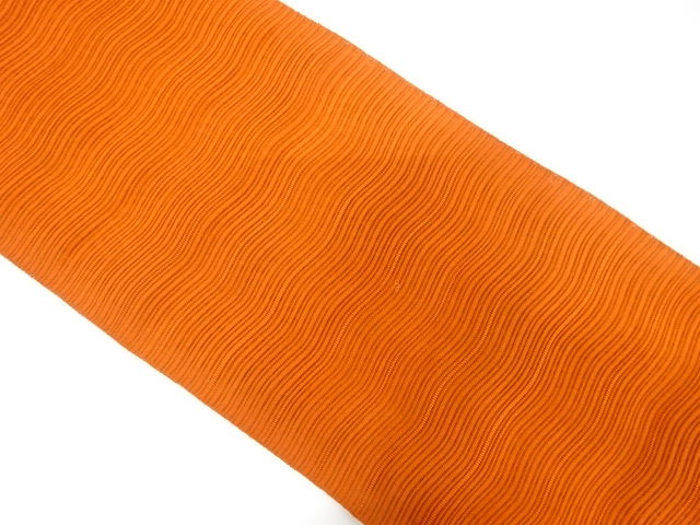 JAPANESE NAGOYA OBI FOR SUMMER / TSUZURE / WOVEN WAVY STRIPE